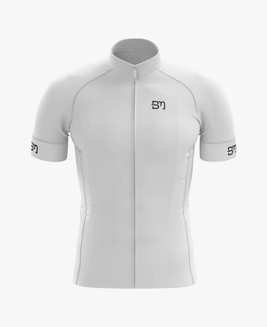 Jersey_de_Ciclismo_Blanco_H_01 JERSEY DE CICLISMO BLANCO BASICO UNISEX - Image 1