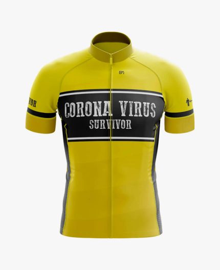 JERSEY DE CICLISMO COVID-19 AMARILLO UNISEX