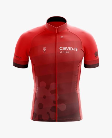 JERSEY DE CICLISMO COVID-19 ROJO UNISEX
