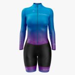 UNIFORME DE CICLISMO AZUL MORADO UNISEX