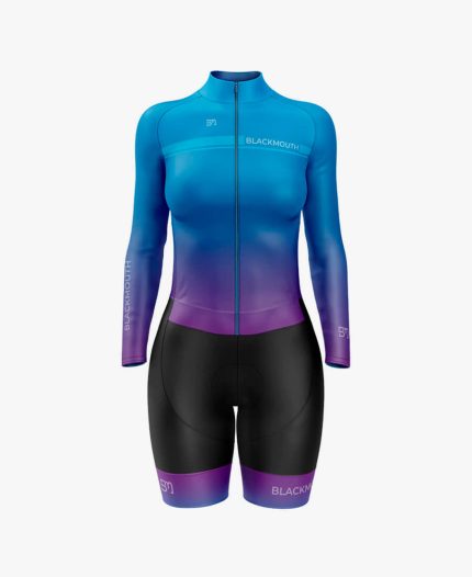 UNIFORME DE CICLISMO AZUL MORADO UNISEX