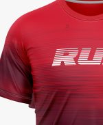 CAMISETA DE ATLETISMO ROJA DEGRADE UNISEX - Image 3