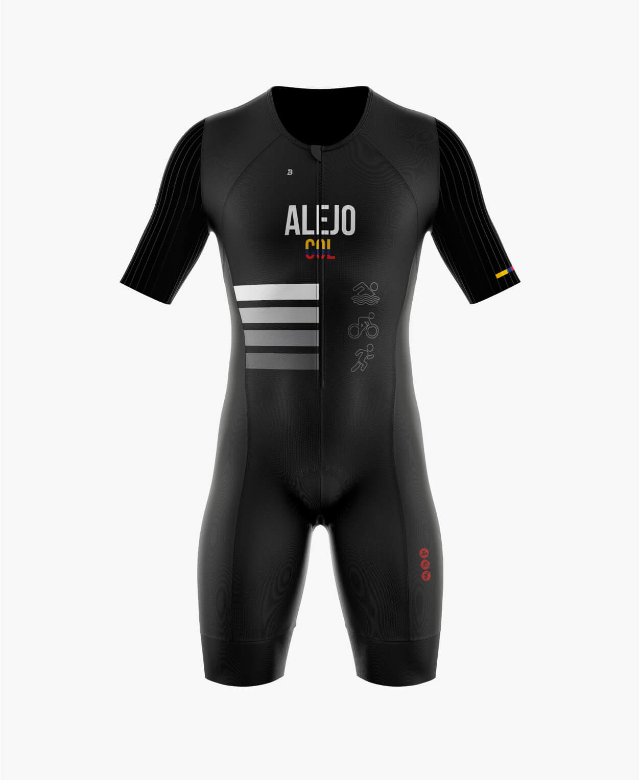 Traje_de_triatlon_negro_h_01 TRAJE DE TRIATLON NEGRO UNISEX - Image 1