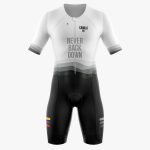 TRAJE DE TRIATLON BLANCO NEGRO DINAMICO UNISEX