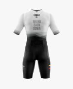 TRAJE DE TRIATLON BLANCO NEGRO DINAMICO UNISEX - Image 3